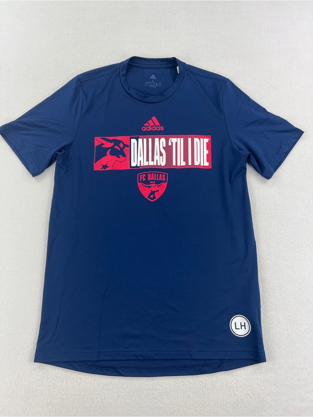 Adidas FC Dallas Navy Blue Jersey Hook Training Shirt Dallas ‘Til I Die Men Sz S